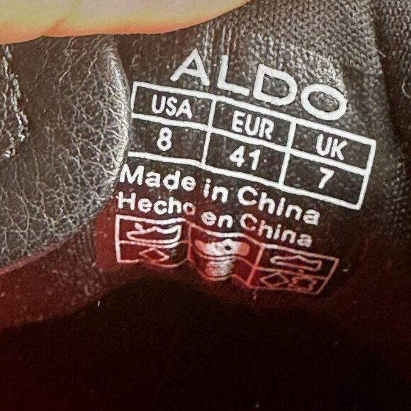 Aldo Lachlen Valentine's Edition Taken Men's size 8 Casual Black Red Shoes - Picture 8 of 8